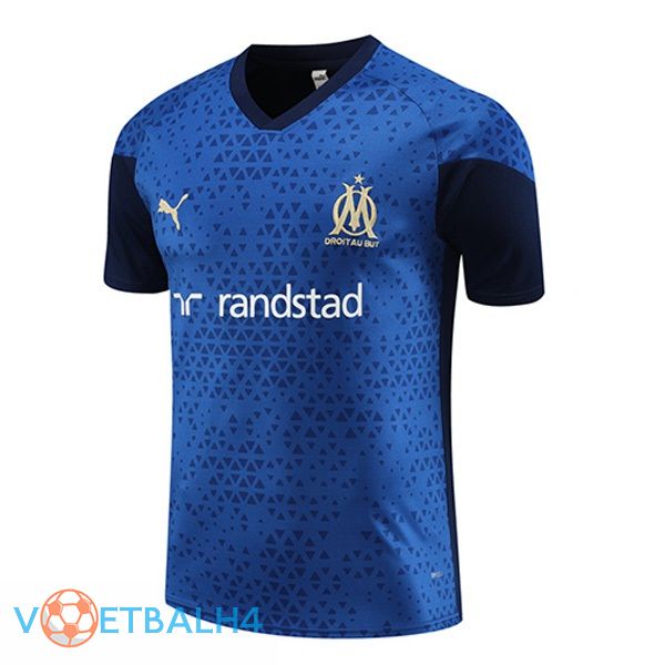 Marseille OM Training T Shirt blauw koninklijk 2023/2024