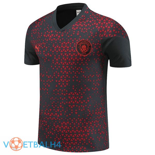 Manchester City Training T Shirt rood zwart 2023/2024