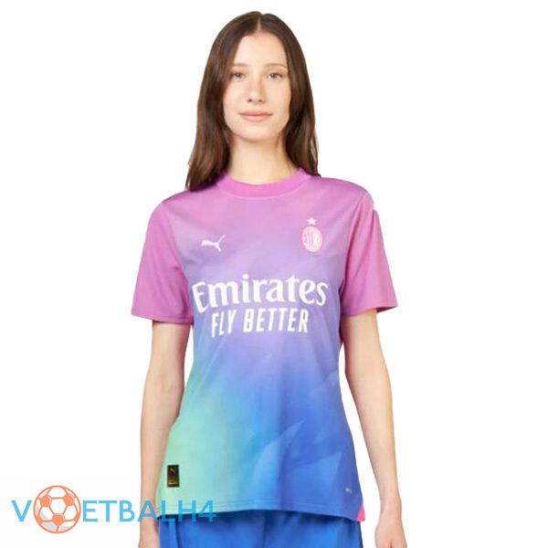 AC Milan Dames derde voetbal jersey Rose 2023/2024