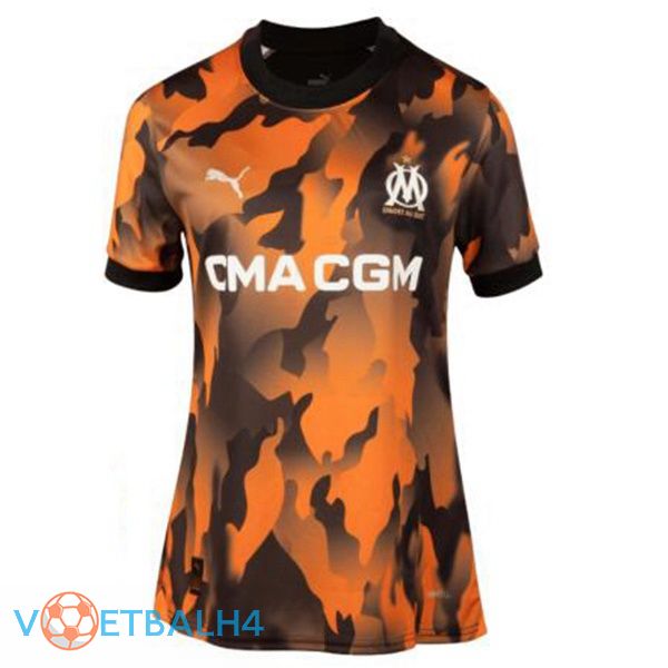 Marseille OM Dames voetbal jersey derde zwart geel 2023/2024