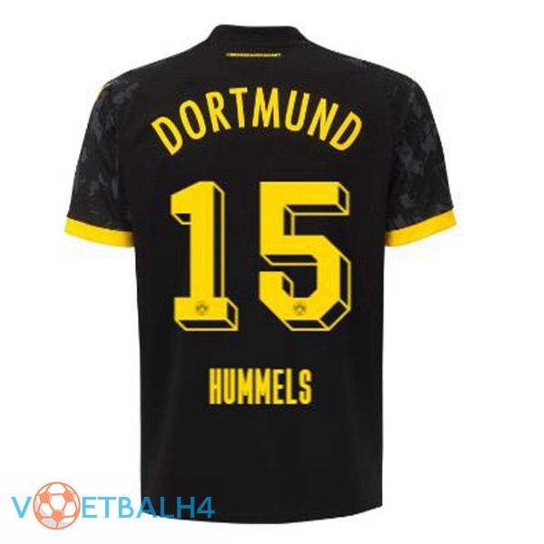 Dortmund BVB (Hummels 15) voetbal jersey uit zwart 2023/2024