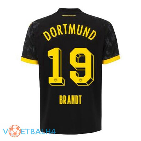 Dortmund BVB (Brandt 19) voetbal jersey uit zwart 2023/2024