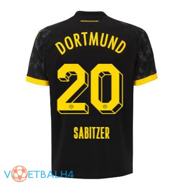 Dortmund BVB (Sabitzer 20) voetbal jersey uit zwart 2023/2024