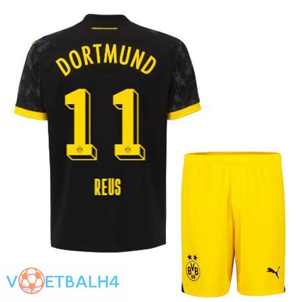 Dortmund BVB (Reus 11) kinderen voetbal jersey uit zwart 2023/2024