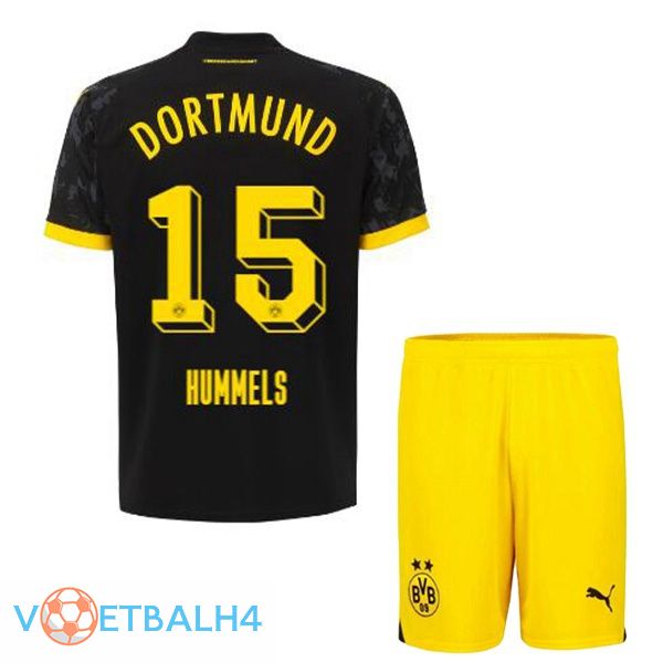 Dortmund BVB (Hummels 15) kinderen voetbal jersey uit zwart 2023/2024