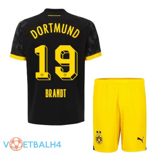 Dortmund BVB (Brandt 19) kinderen voetbal jersey uit zwart 2023/2024