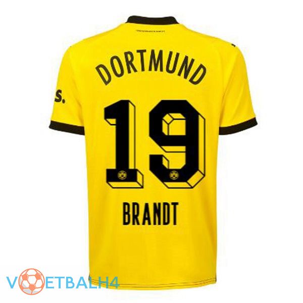 Dortmund BVB (Brandt 19) voetbal jersey thuis geel zwart 2023/2024