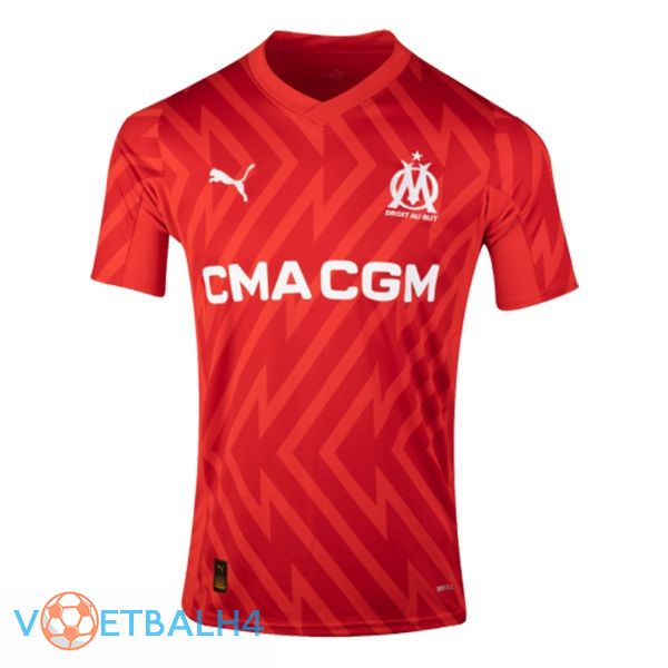 Marseille OM voetbal jersey doelman rood 2023/2024