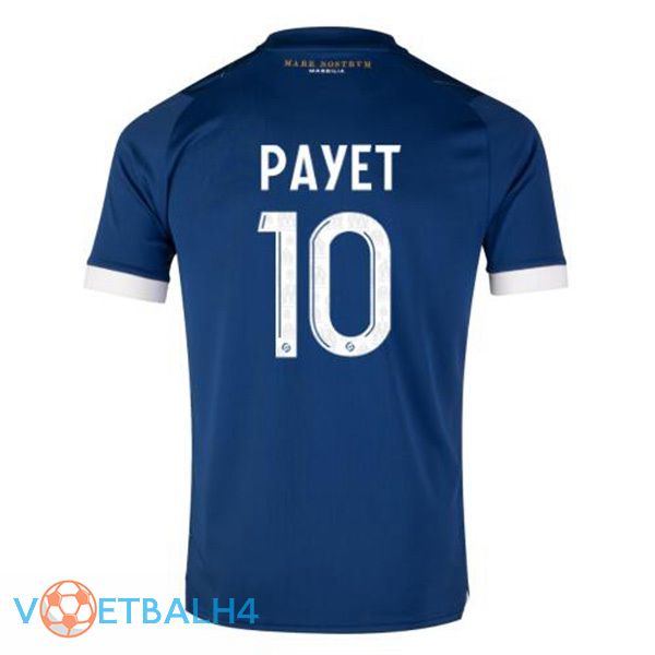 Marseille OM (PAYET 10) voetbal jersey uit blauw 2023/2024