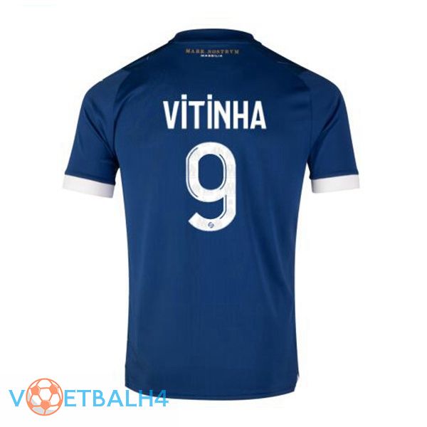 Marseille OM (VITINHA 9) voetbal jersey uit blauw 2023/2024