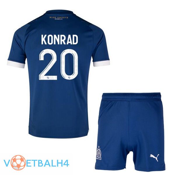 Marseille OM (KONRAD 20) kinderen voetbal jersey uit blauw 2023/2024