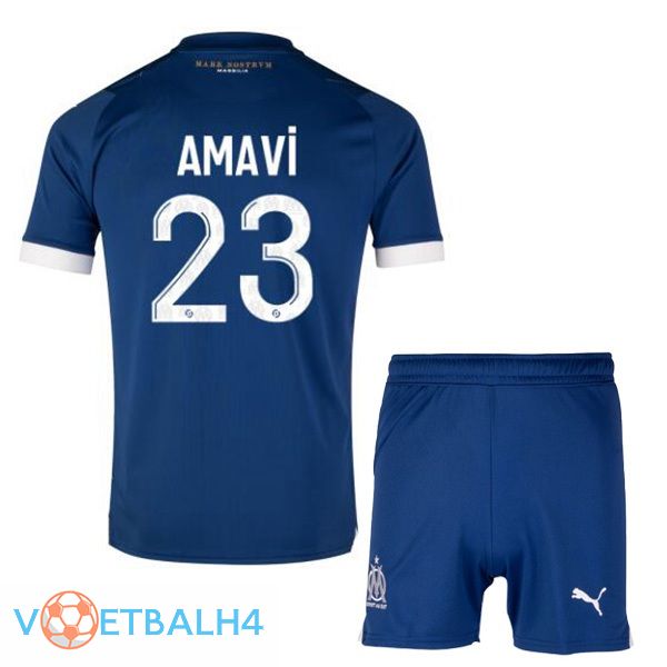 Marseille OM (AMAVI 23) kinderen voetbal jersey uit blauw 2023/2024