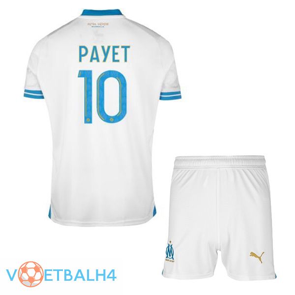 Marseille OM (PAYET 10) kinderen voetbal jersey thuis wit 2023/2024