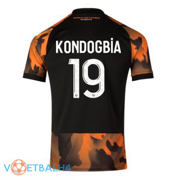 Marseille OM (KONDOGBIA 19) voetbal jersey derde zwart geel 2023/2024