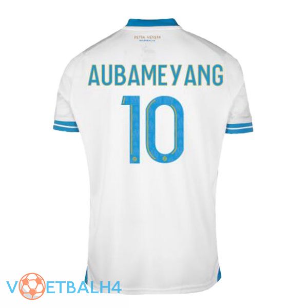 Marseille OM (AUBAMEYANG 10) voetbal jersey thuis wit 2023/2024