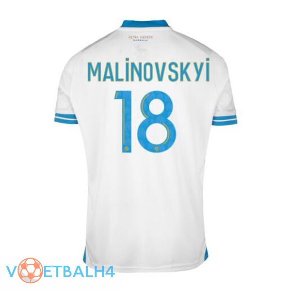 Marseille OM (MALINOVSKYI 18) voetbal jersey thuis wit 2023/2024