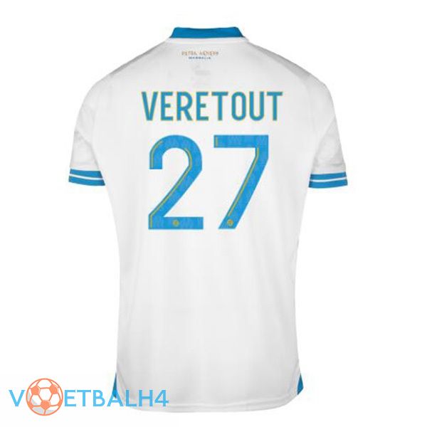 Marseille OM (VERETOUT 27) voetbal jersey thuis wit 2023/2024