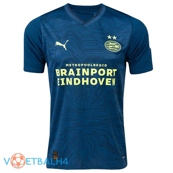 PSV Eindhoven voetbal jersey derde blauw koninklijk 2023/2024