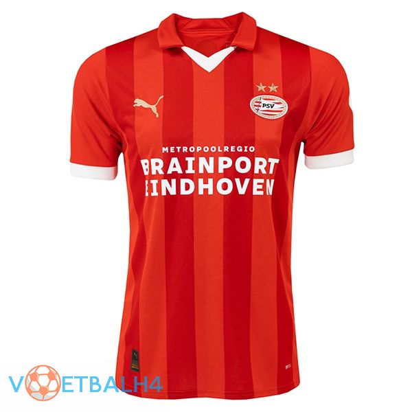 PSV Eindhoven voetbal jersey thuis rood 2023/2024