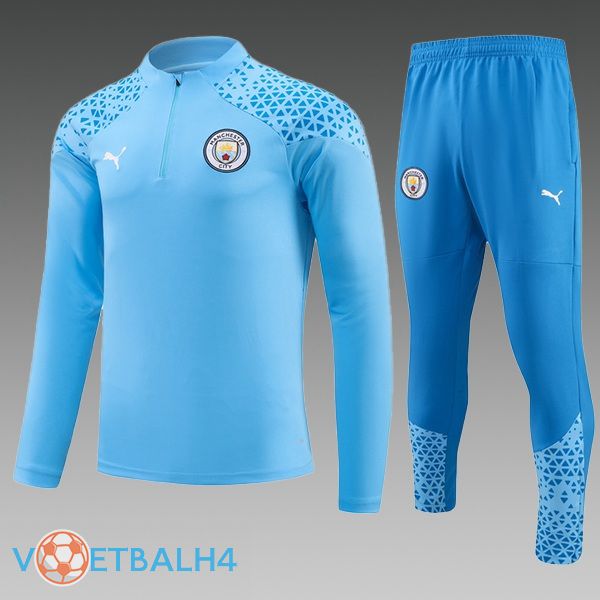 Manchester City kinderen trainingspak blauw 2023/2024