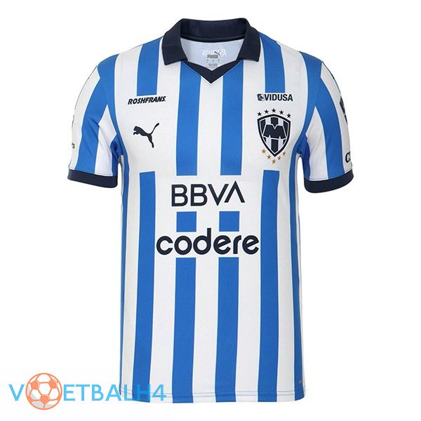 CF Monterrey voetbal jersey thuis blauw wit 2023/2024