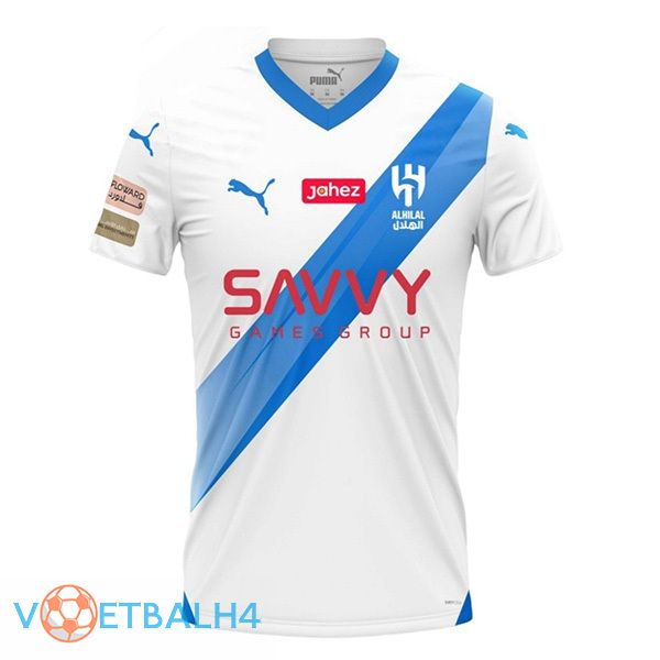 Al-Hilal FC uit voetbal jersey wit 2023/2024