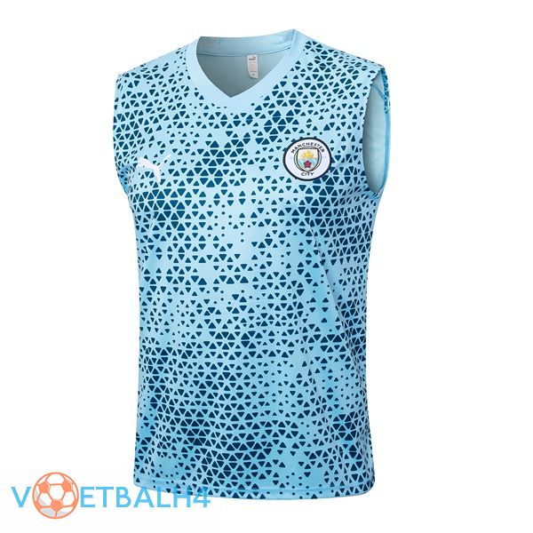 Manchester City voetbal Vest blauw 2023/2024