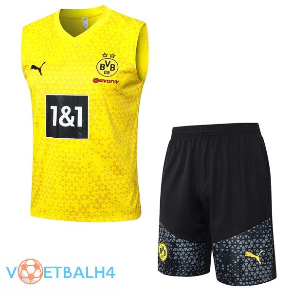 Dortmund BVB voetbal Vest + korte broek geel 2023/2024