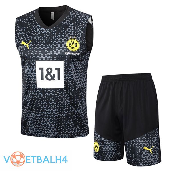 Dortmund BVB voetbal Vest + korte broek zwart 2023/2024