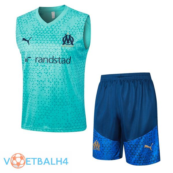 Marseille OM voetbal Vest + korte broek blauw 2023/2024