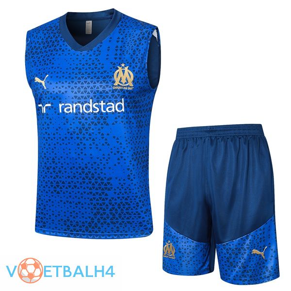 Marseille OM voetbal Vest + korte broek blauw 2023/2024