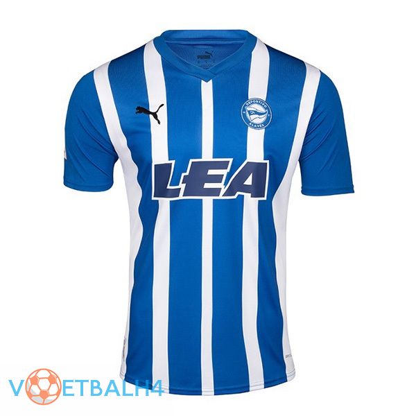 Deportivo Alaves voetbal jersey thuis blauw wit 2023/2024