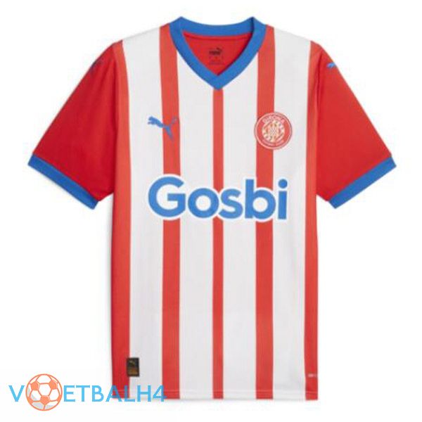 Girona voetbal jersey thuis rood wit 2023/2024