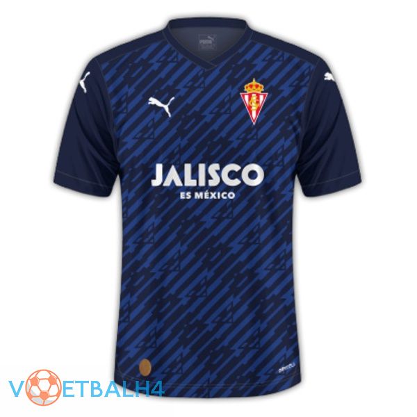 Sporting Gijon voetbal jersey derde blauw koninklijk 2023/2024