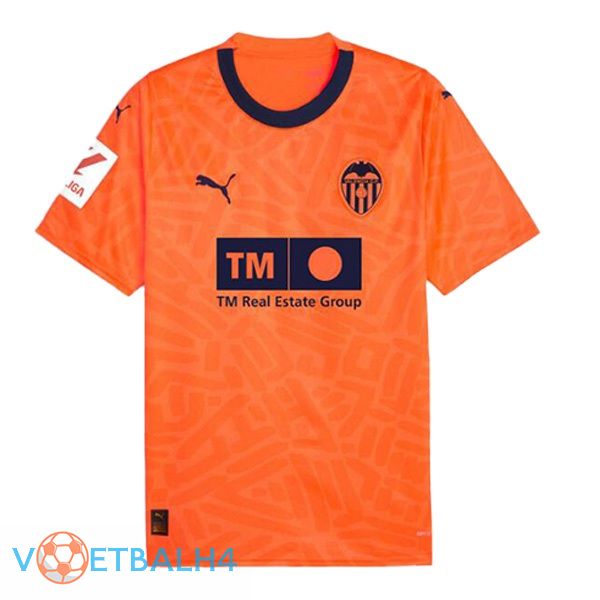 Valencia CF derde voetbal jersey oranje 2023/2024