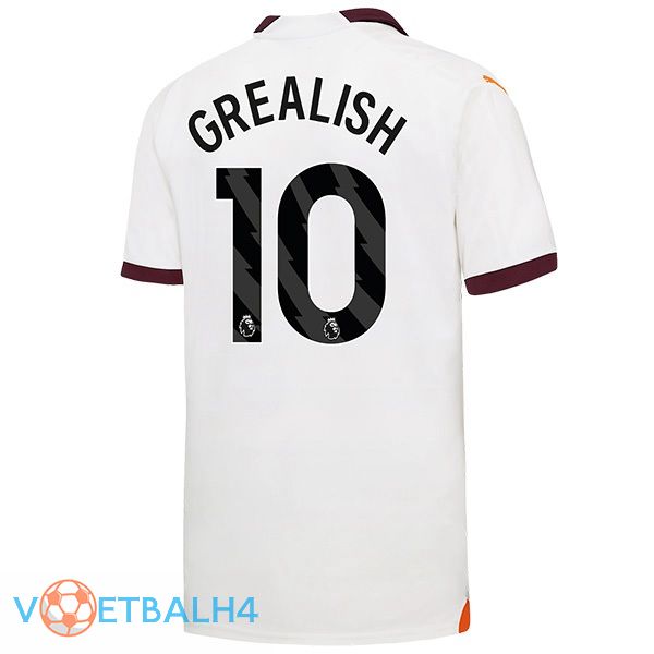 Manchester City (Jack Grealish 10) uit voetbal jersey wit 2023/2024