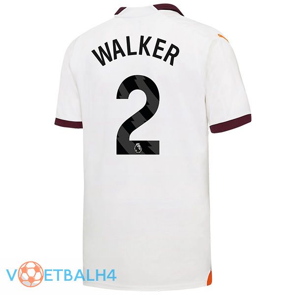 Manchester City (Kyle Walker 2) uit voetbal jersey wit 2023/2024