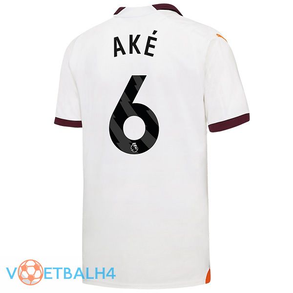 Manchester City (Nathan Ake 6) uit voetbal jersey wit 2023/2024