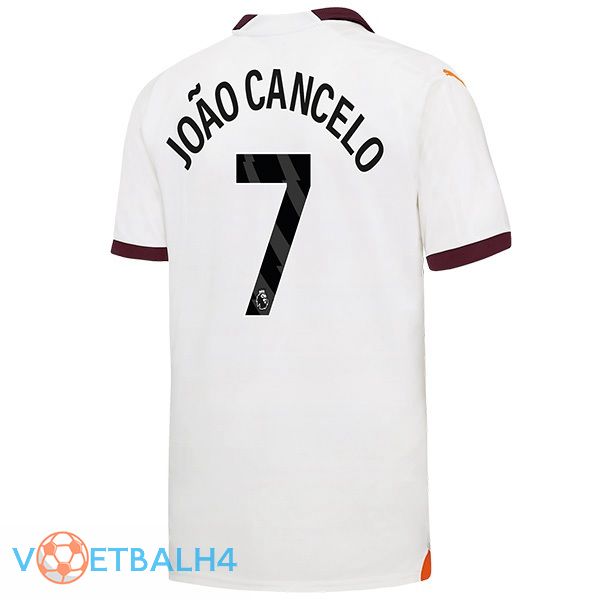 Manchester City (João Cancelo 7) uit voetbal jersey wit 2023/2024