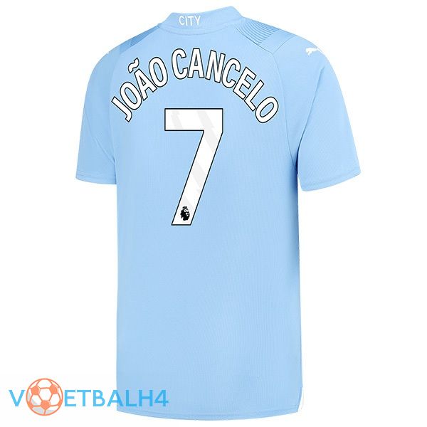 Manchester City (João Cancelo 7) thuis voetbal jersey blauw 2023/2024