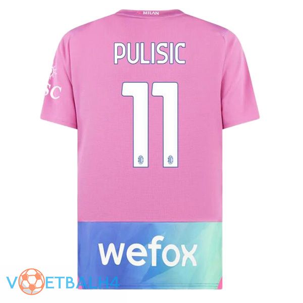 AC Milan (Pulisic 11) derde voetbal jersey Rose 2023/2024