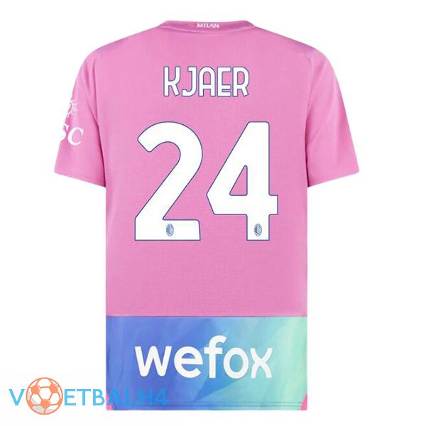 AC Milan (Kjaer 24) derde voetbal jersey Rose 2023/2024