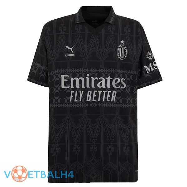 AC Milan voetbal jersey vierde zwart 2023/2024