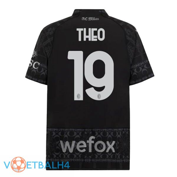 AC Milan (Theo 19) voetbal jersey vierde zwart 2023/2024