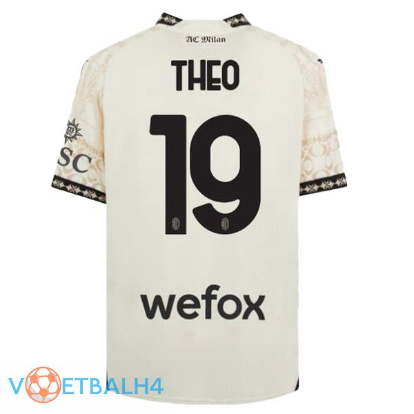 AC Milan (Theo 19) voetbal jersey vierde geel 2023/2024