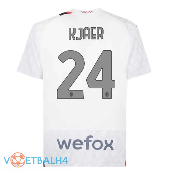 AC Milan (Kjaer 24) uit voetbal jersey wit 2023/2024