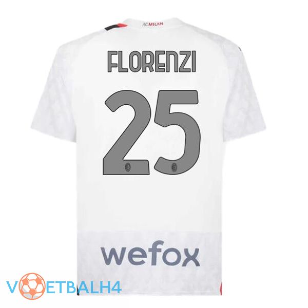 AC Milan (Florenzi 25) uit voetbal jersey wit 2023/2024