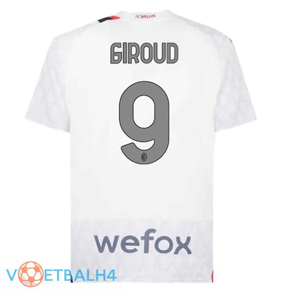 AC Milan (Giroud 9) uit voetbal jersey wit 2023/2024