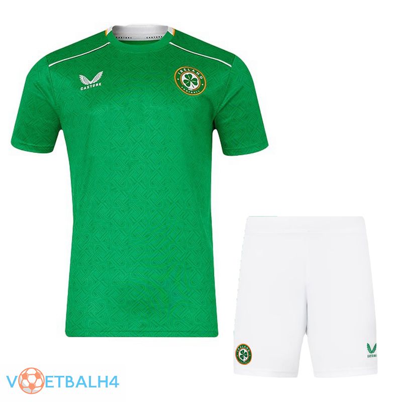 Ireland thuis voetbal jersey + korte broek Kit 2024/2025