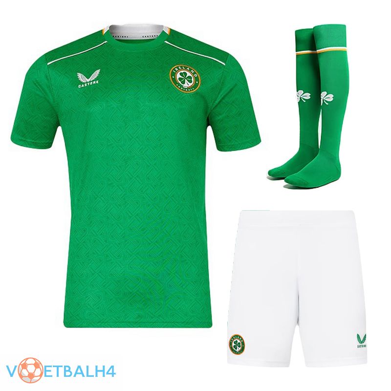 Ireland thuis voetbal jersey (korte broek + soks) Kit 2024/2025